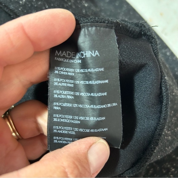 Club Monaco Women’s Speckled Pullover Sweatshirt Gray Large - Picture 4 of 5